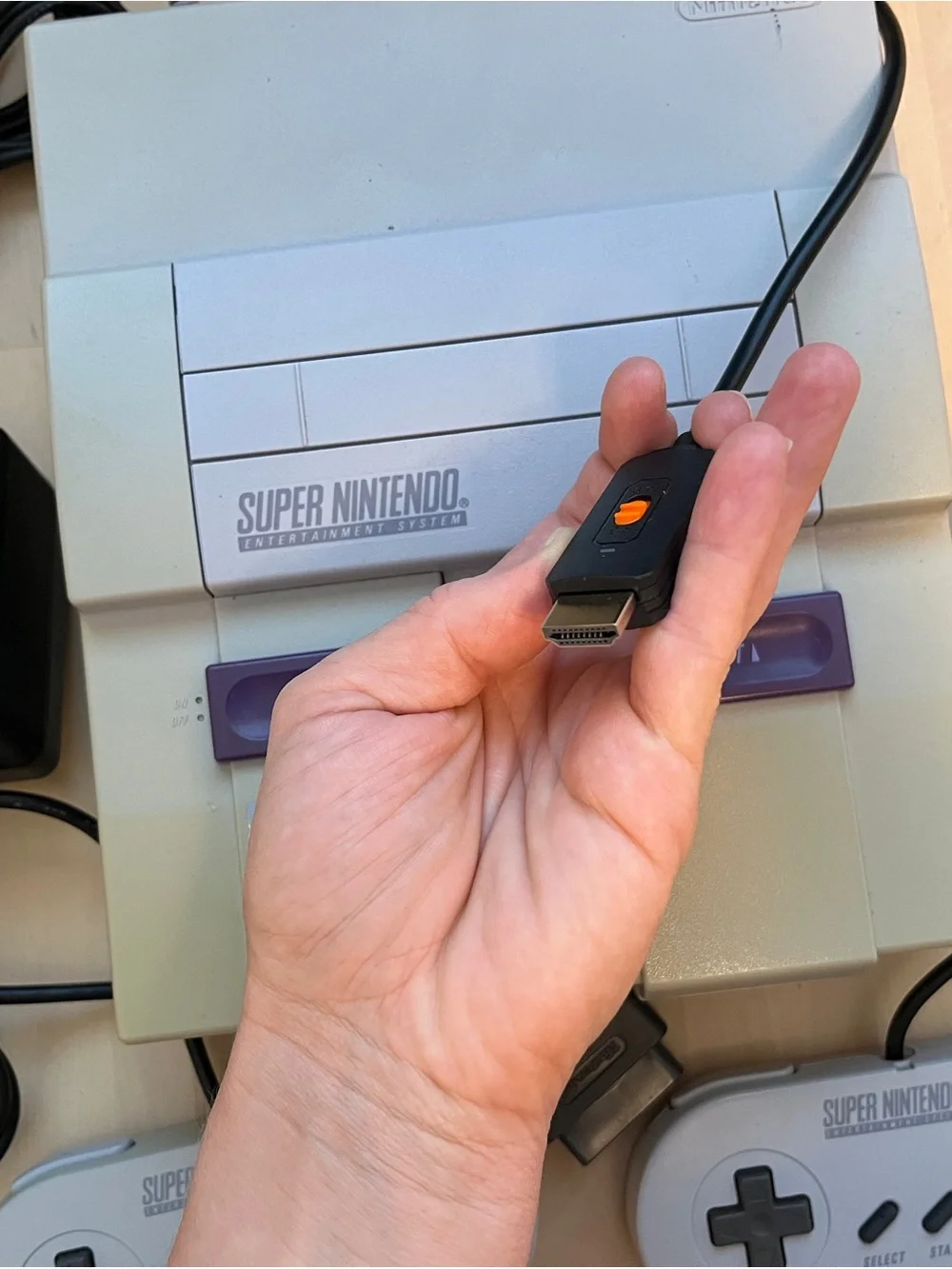 Nintendo SNES Super Nintendo console bundle tested, and working!